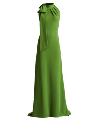 Women's Sims Shoulder Bow Halter Gown