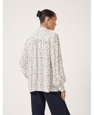 Women's Sigrid Polka Dot Long Sleeve Shirt
