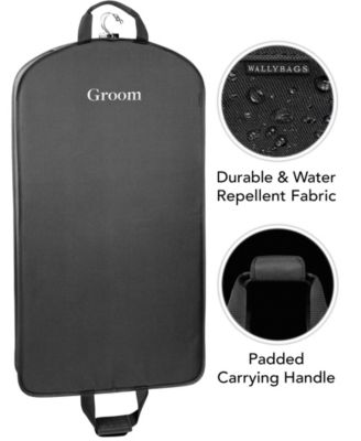 40" Deluxe Groom Embroidered Tux and Suit Travel Garment Bag