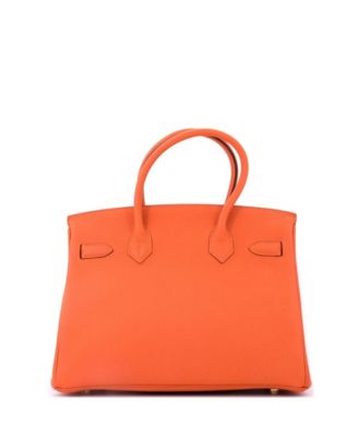 Birkin 30 Handbag Orange Togo with Gold Hardware