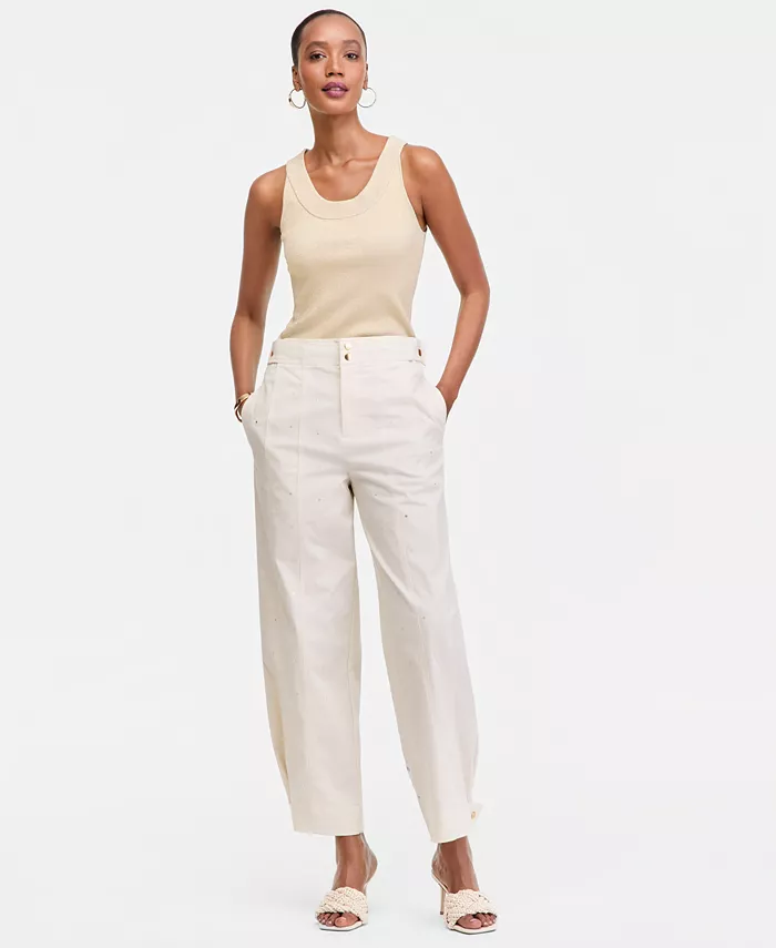 Women's Studded Tapered Pants - thumbnail 2