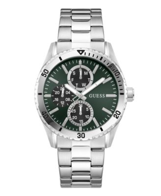 Men's Silver-Tone Multi-Function Watch, 43mm