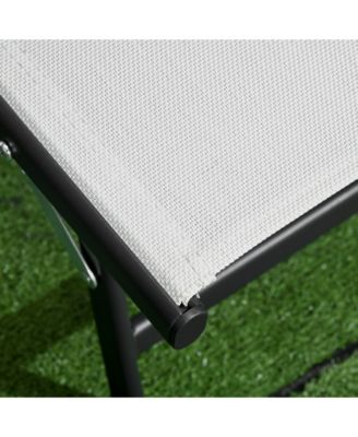 2 Piece Chaise Lounge Chair Pool Chairs with Wheels