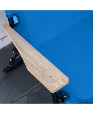 2 Person Camping Couch, Double Folding Chair w/ Cupholders,