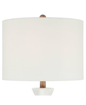 Ryan High Frosted Glass Modern Coastal Table Lamp Set of 2