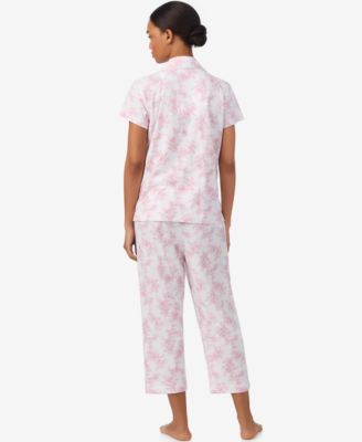 Women's Cropped Short-Sleeve Pajama Set