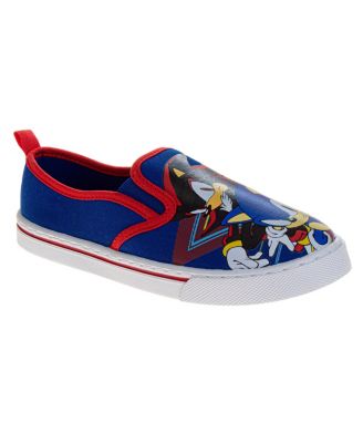Little Boys Ultimate Team Blue Slip On Canvas Shoes (Little 12/ 13-4)