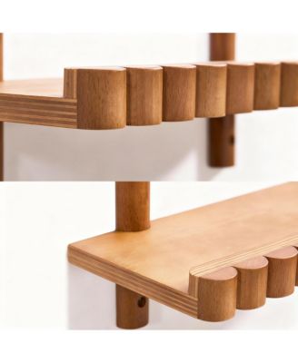 Modern Scalloped Wall Shelf for Home Decor