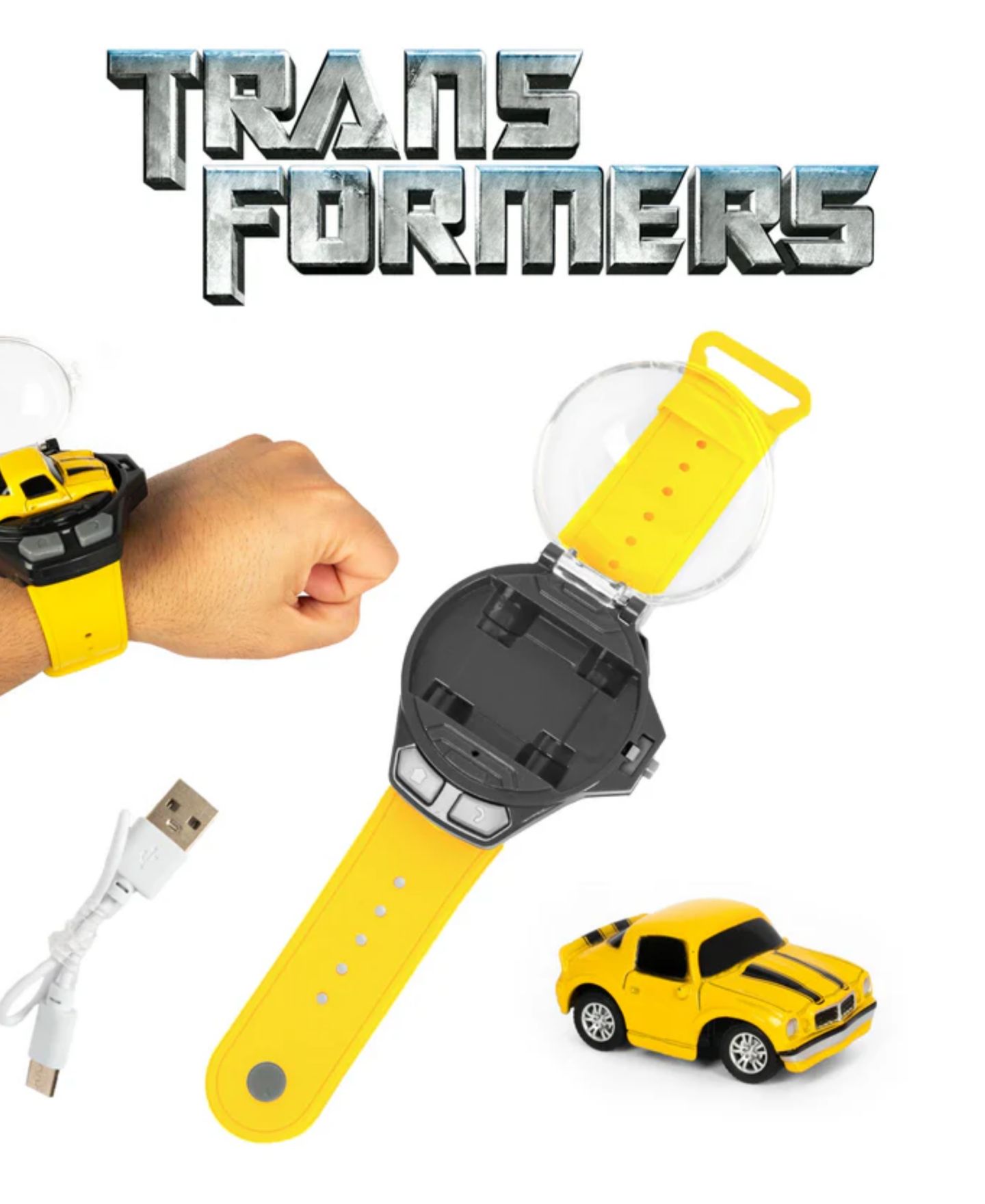 Детская игрушка World Tech Toys Transformers Bumblebee Wearable Rechargeable Mini RC Truck — фото 5