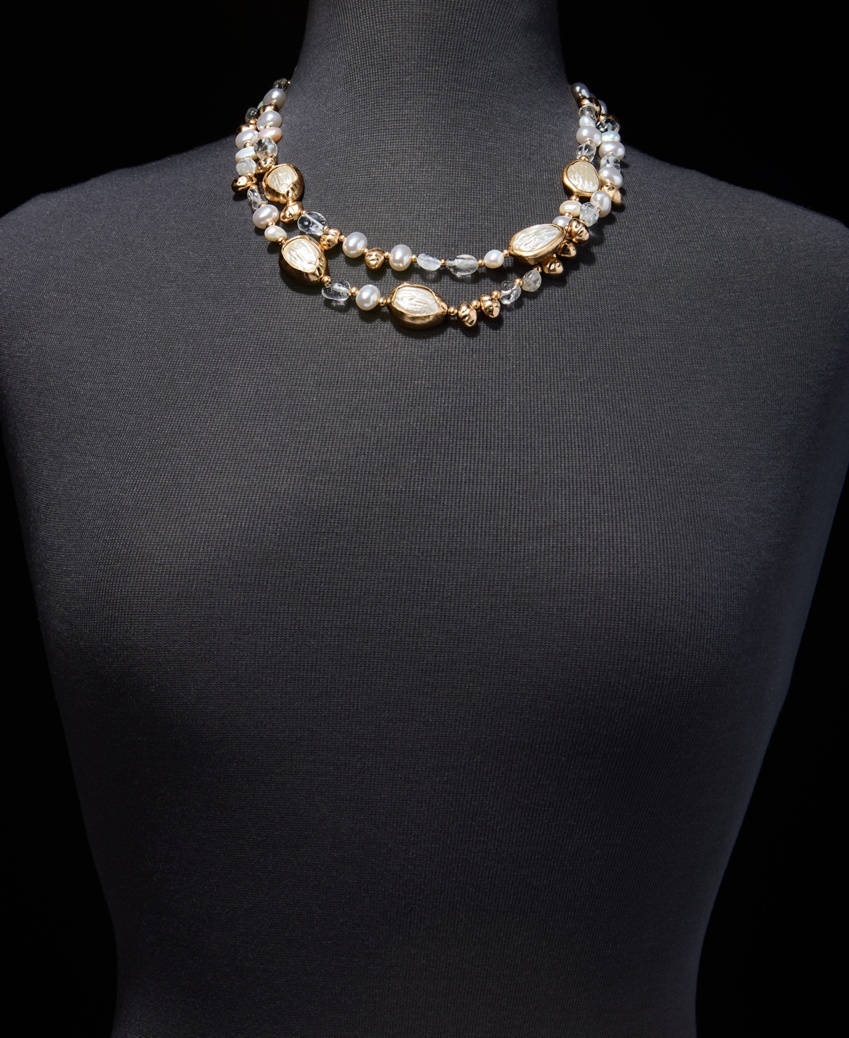 lonna & lilly Beaded 28" Adjustable Layered Necklace