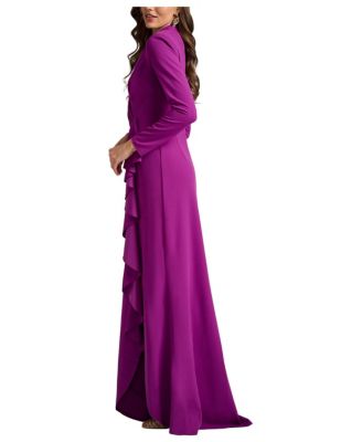 Women's Markum Long-Sleeve Flounce Gown
