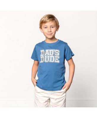 Baby Boys Dad's Dude Patch Short Sleeve T-Shirt