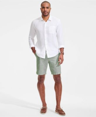 Men's 9" Classic Fit Linen Blend Deck Short