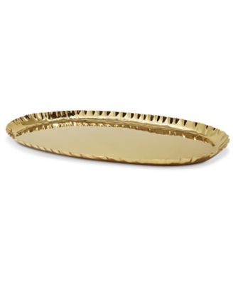 Crushed Oblong Tray, 17.5"