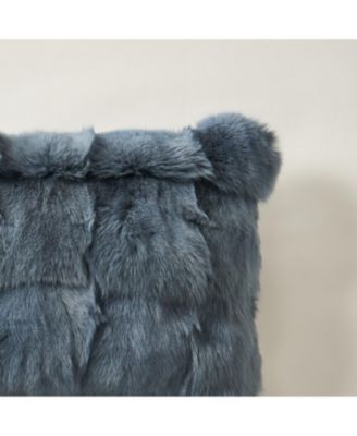Fur Lumbar 14" x 20" - Blue