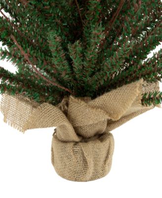 18" Warsaw Twig Artificial Christmas Tree in Burlap Base - Unlit