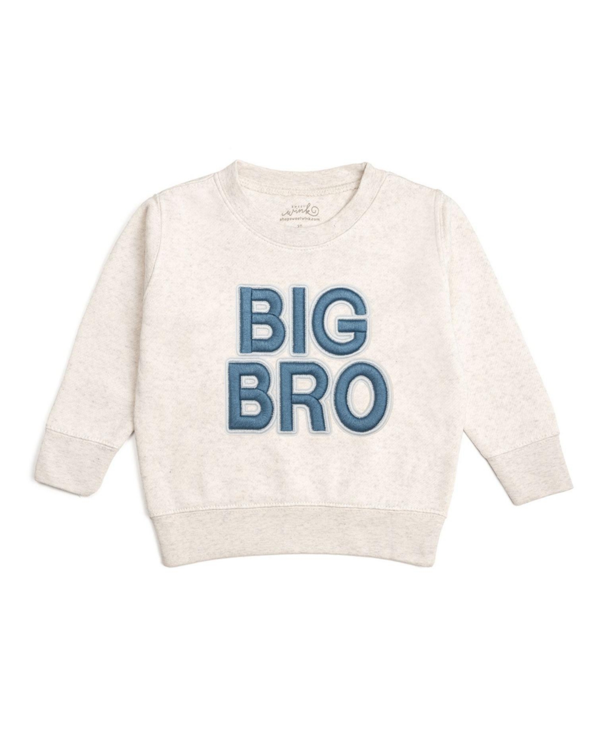 Sweet Wink Baby Boys Bro Embroidered Patch Sweatshirt