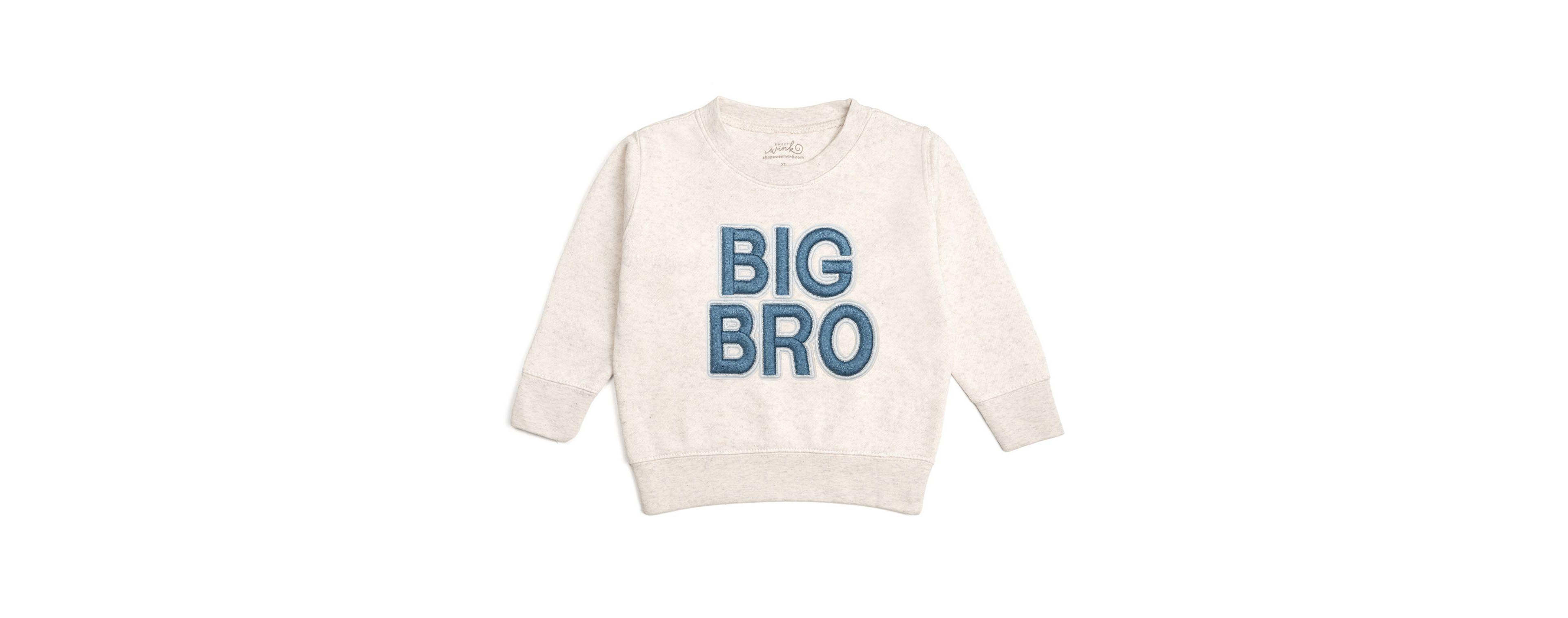 Sweet Wink Baby Boys Bro Embroidered Patch Sweatshirt