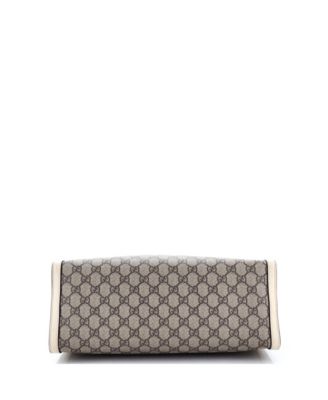 Medium Padlock Chain Tote GG Coated Canvas with Leather