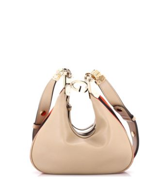 Small Attache Shoulder Bag Leather