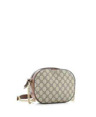 Mini Chain Crossbody Bag GG Coated Canvas and Leather