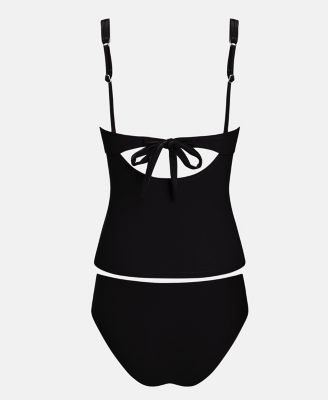 Women's V-Neck Adjustable Strap Tankini Set