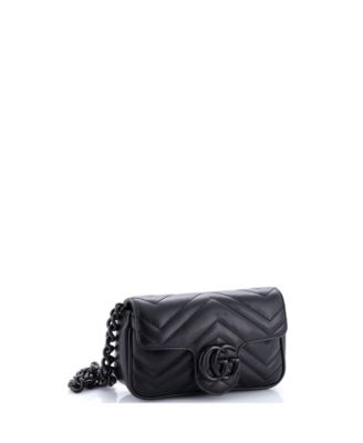 GG Marmont Flap Belt Bag Matelasse Leather