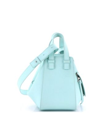 Compact Monochrome Hammock Bag Leather