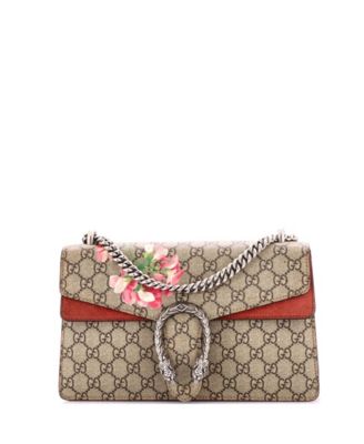 Small Dionysus Bag Blooms Print GG Coated Canvas