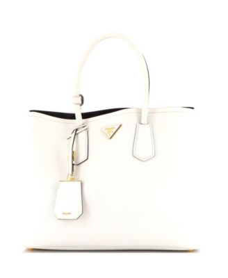 Medium Cuir Double Tote Saffiano Leather
