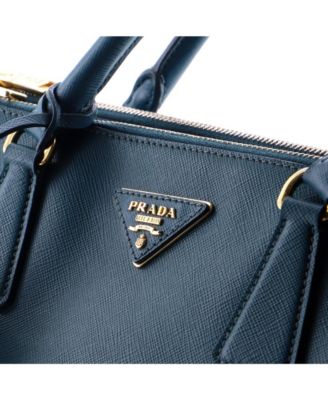 Small Double Zip Lux Tote Saffiano Leather