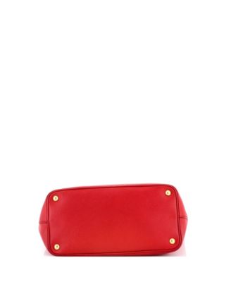 Front Pocket Convertible Tote Saffiano Leather