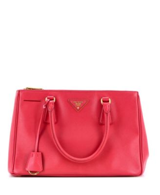 Small Double Zip Lux Tote Saffiano Leather