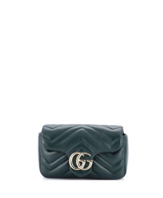 Super Mini GG Marmont Flap Bag Matelasse Leather