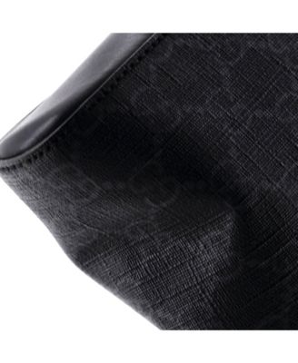 Medium Web Strap Front Zip Messenger Bag GG Coated Canvas