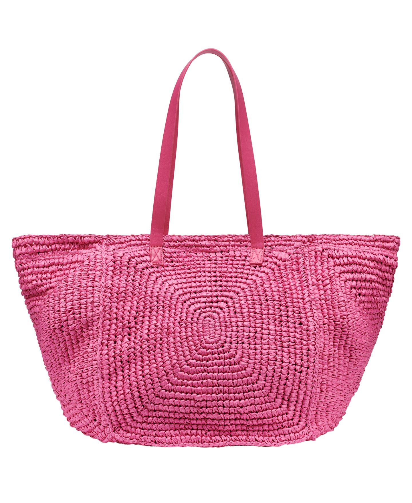 Женская сумка DKNY Paloma Woven Medium Tote Handbag, цвет: Розовый — фото 2