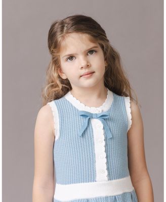 Toddler Girls Button Front Tank Sweater Dress