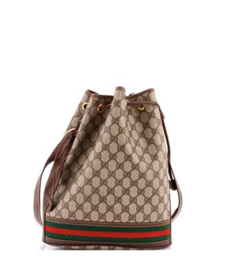 Medium Ophidia Bucket Bag GG Coated Canvas