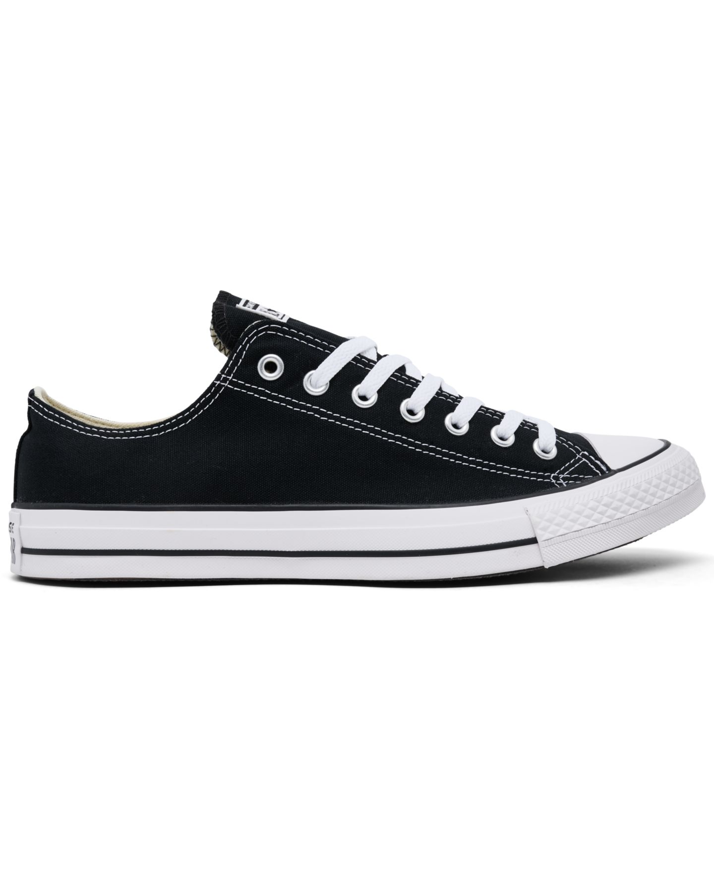 Мужские кроссовки Converse Chuck Taylor Low Top, цвет: Чёрный / Белый — фото 2