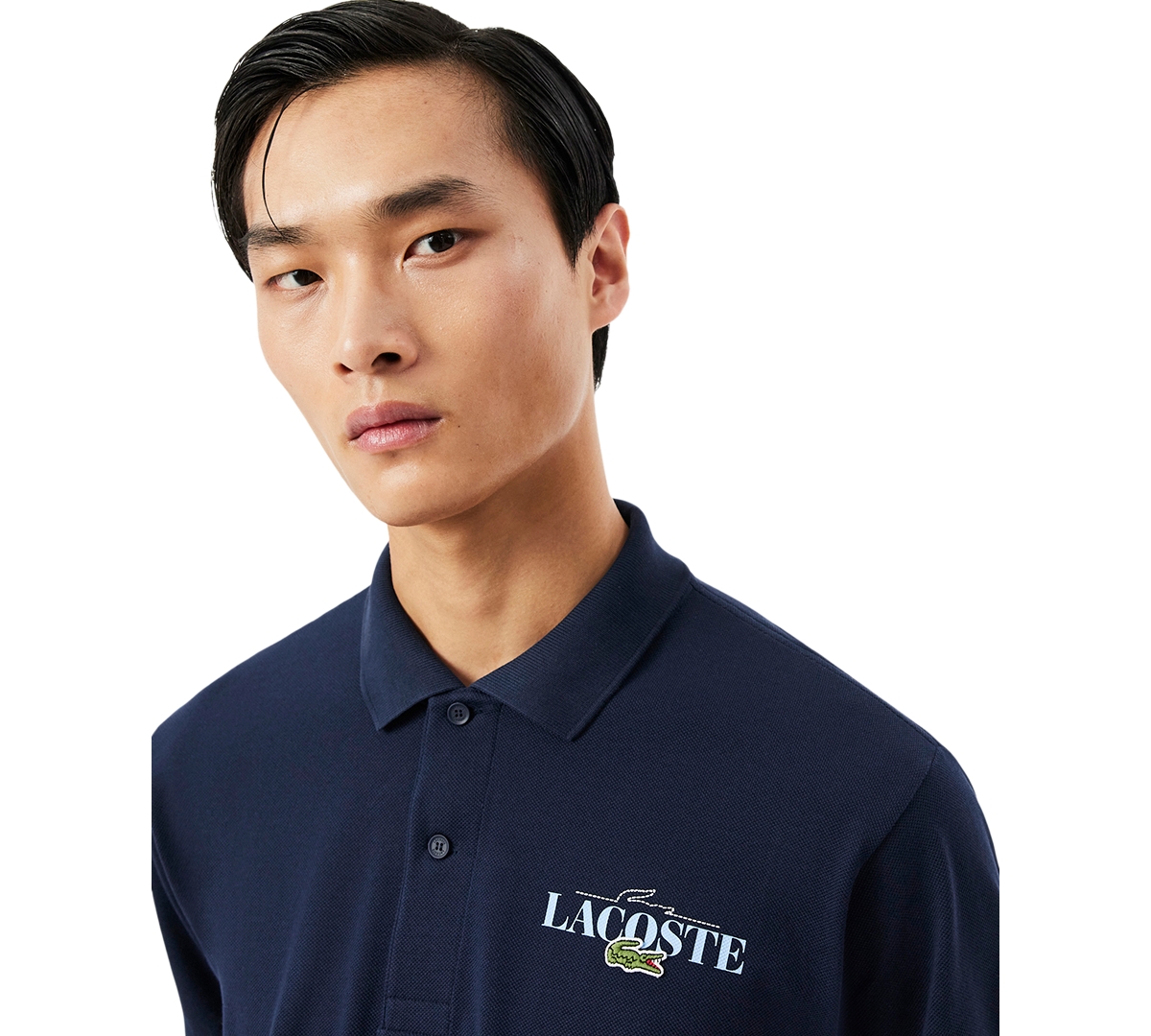 Lacoste Men's Classic-Fit Printed Polo Shirt