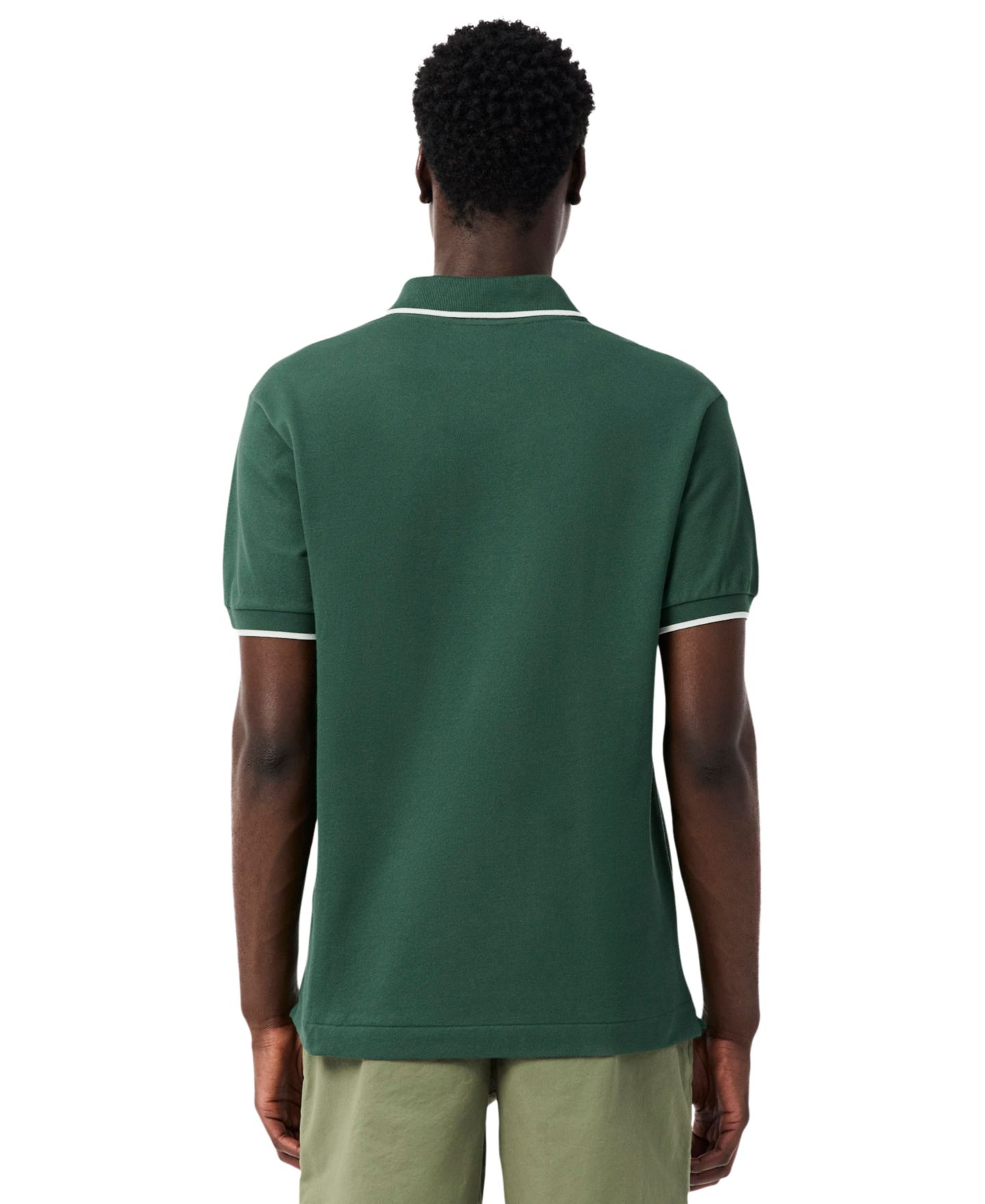 Мужское поло Lacoste Classic-Fit Polo Shirt, цвет: Зелёный — фото 4