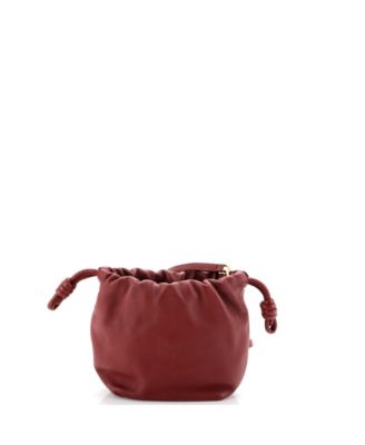 Mini Flamenco Knot Chain Purse Bag Leather