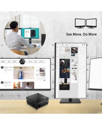 Cubi 5 Mini Desktop Intel Core i7 16GB RAM Intel Iris Xe Graphics 512GB SSD Storage Windows 11 Pro - Black