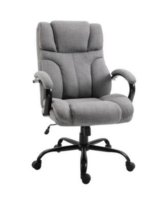 500 lbs Big and Tall Office Chair with Wide Seat and Linen Finish