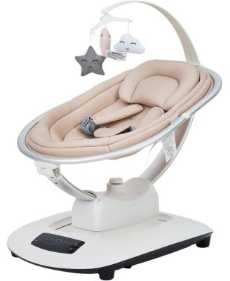 Electric Baby Swing with 5 Motion Modes, 5 Speeds, Remote Control, Seat, 5-Point Harness