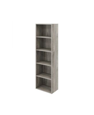 5 Cube Decorative Open Bookshelf Kids Toy Storage Organizer Horizontal Vertical, Gray