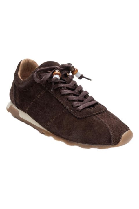 Женские кроссовки Forever & Always Shoes Brea Leather Embellished, цвет: Коричневый замшевый