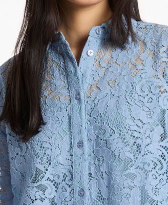 MICHAEL Women's Short-Sleeve Cropped Shirt