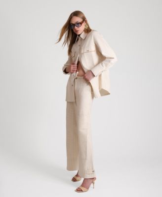 Women's Patchwork Wide-Leg Jeans