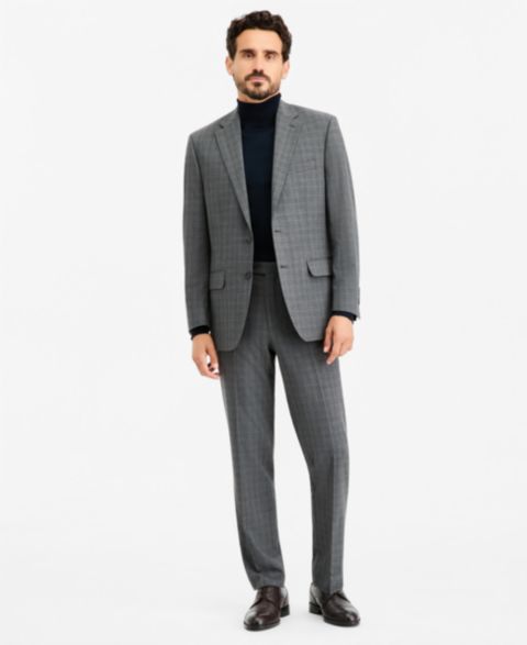 Мужские комплекты Tallia Classic-Fit Gray & Blue Check Suit Separates, цвет: Серый / Синий